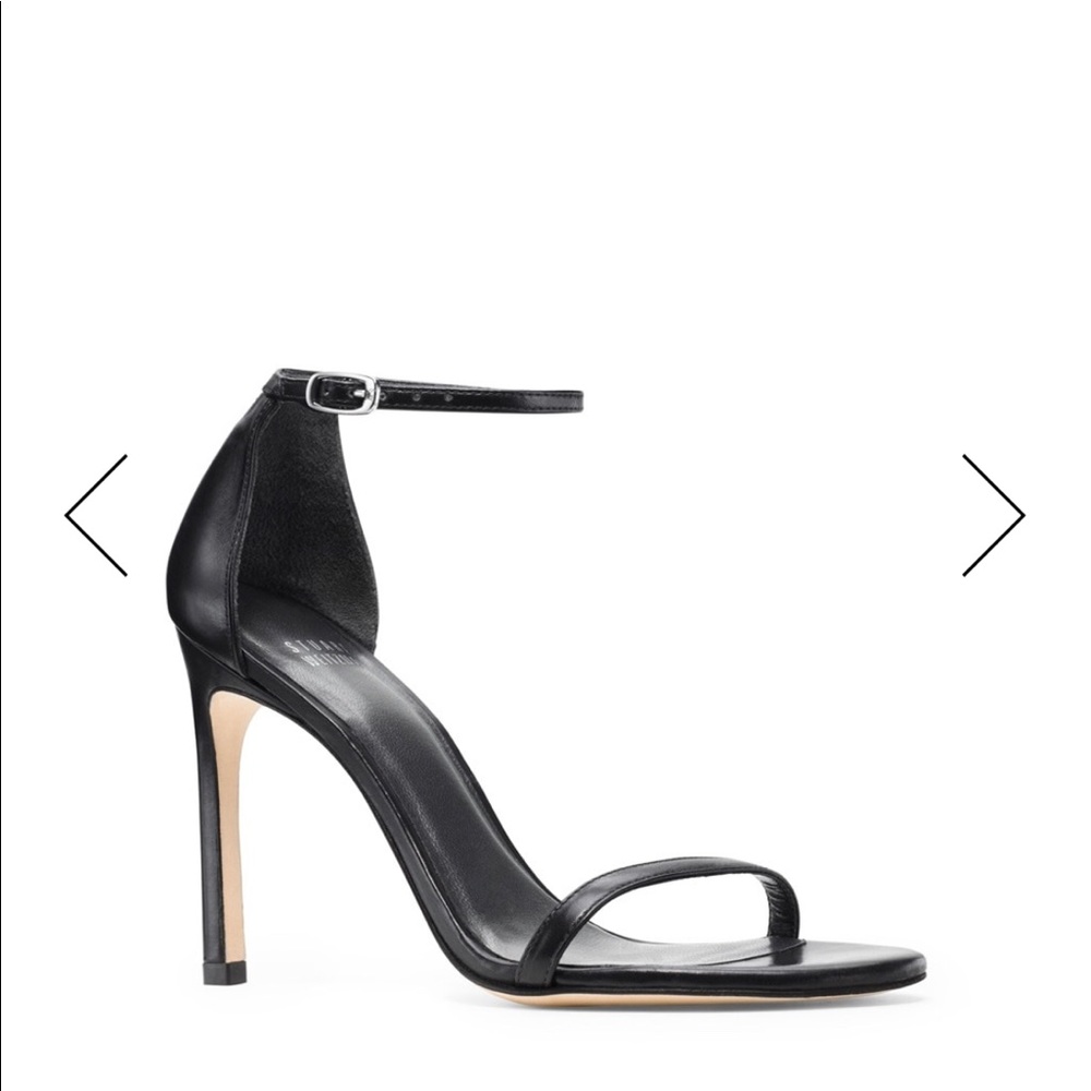 Stuart Weitzman Black Patent Strappy Heels sz 6.5
